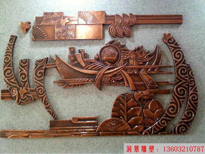 墻體壁畫(huà) 紫銅浮雕5